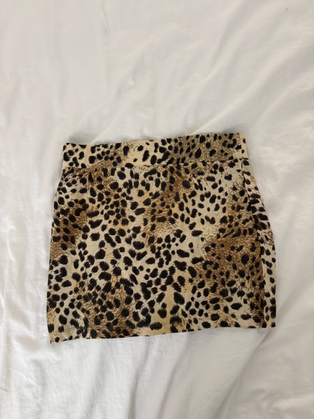 Zenana Outfitters Leopard Print Mini Skirt - Brown, Cream, Black